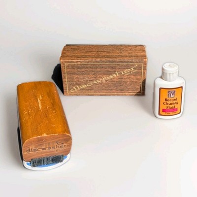 Discwasher D4 Vinyl Record Cleaning Brush With Original Box & Fluid Bottle