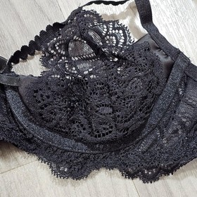 Dita Von Teese Experteese Black Lace Strappy Underwire Bra Size S