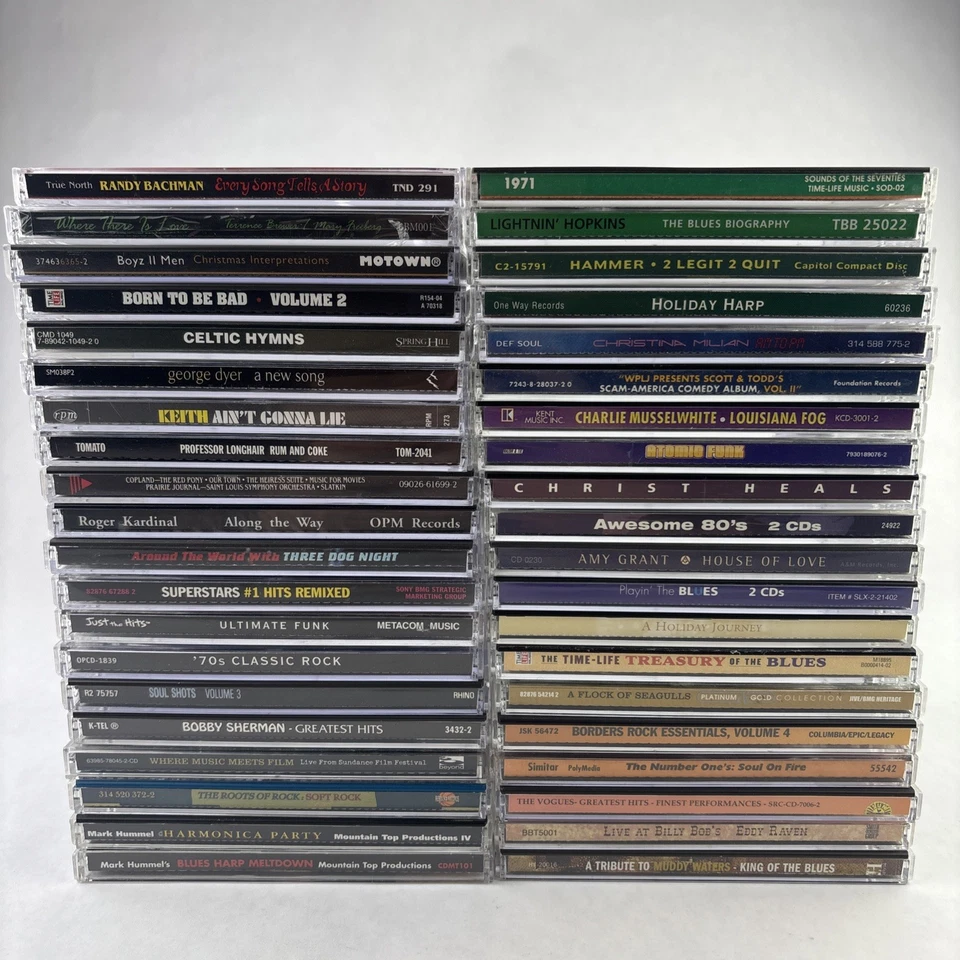 40 Lot Wholesale Random Assorted Audio CDs With Case & Original Artwork Lot Foto 3 de 4