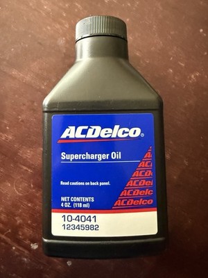ACDelco 10-4041 Synthetic Supercharger Oil 4 oz OE Grade Fluid Oxidation