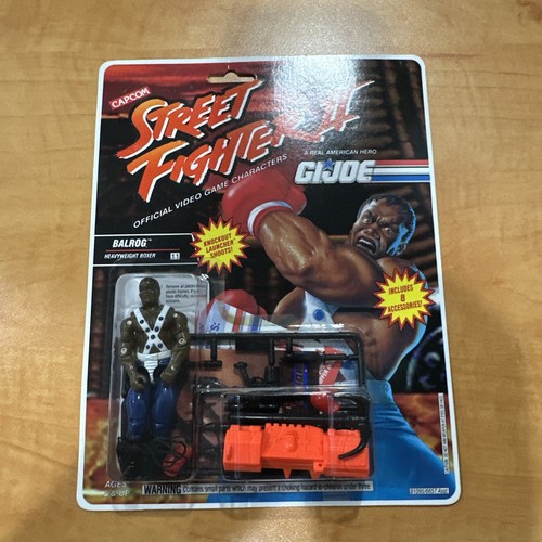 Balrog 1993 Street Fighter II GI Joe Hasbro Capcom Original Sealed MOC Figure
