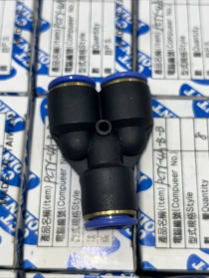 Lot Of 200 New  Pneumatic 1/2 "Y" push to connect one touch fitting - Image 2 of 4