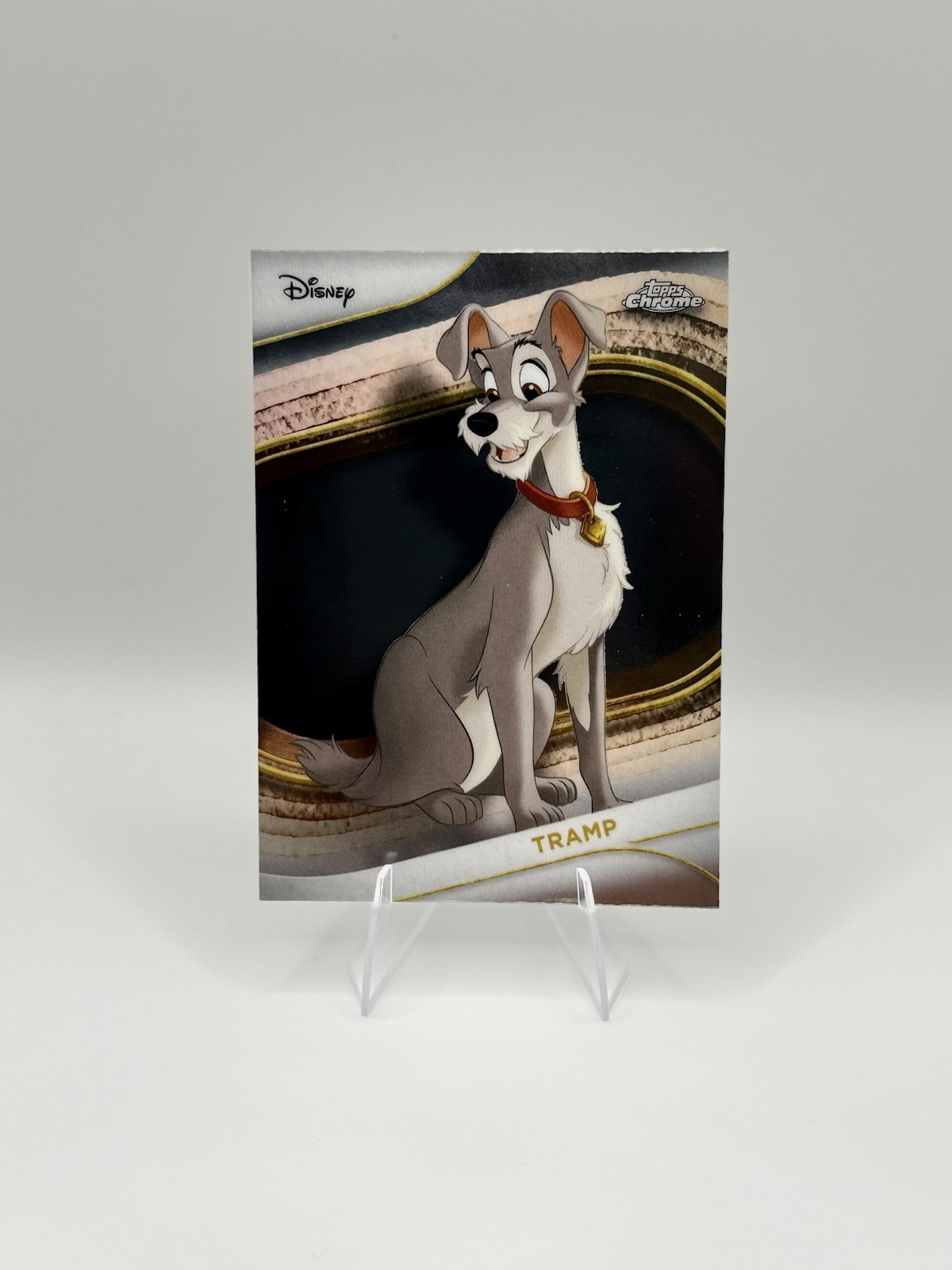 Topps Chrome Disney 100 Tramp #71 Non-Sport Trading Card 2023 Lady and the Tramp