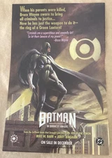 Batman Darkest Knight 1990 Print Ad promo art DC house ad comic Bingham illus.
