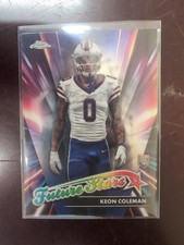 KEON COLEMAN 2024 TOPPS CHROME FUTURE STARS ROOKIE FOOTBALL B RC Q0653