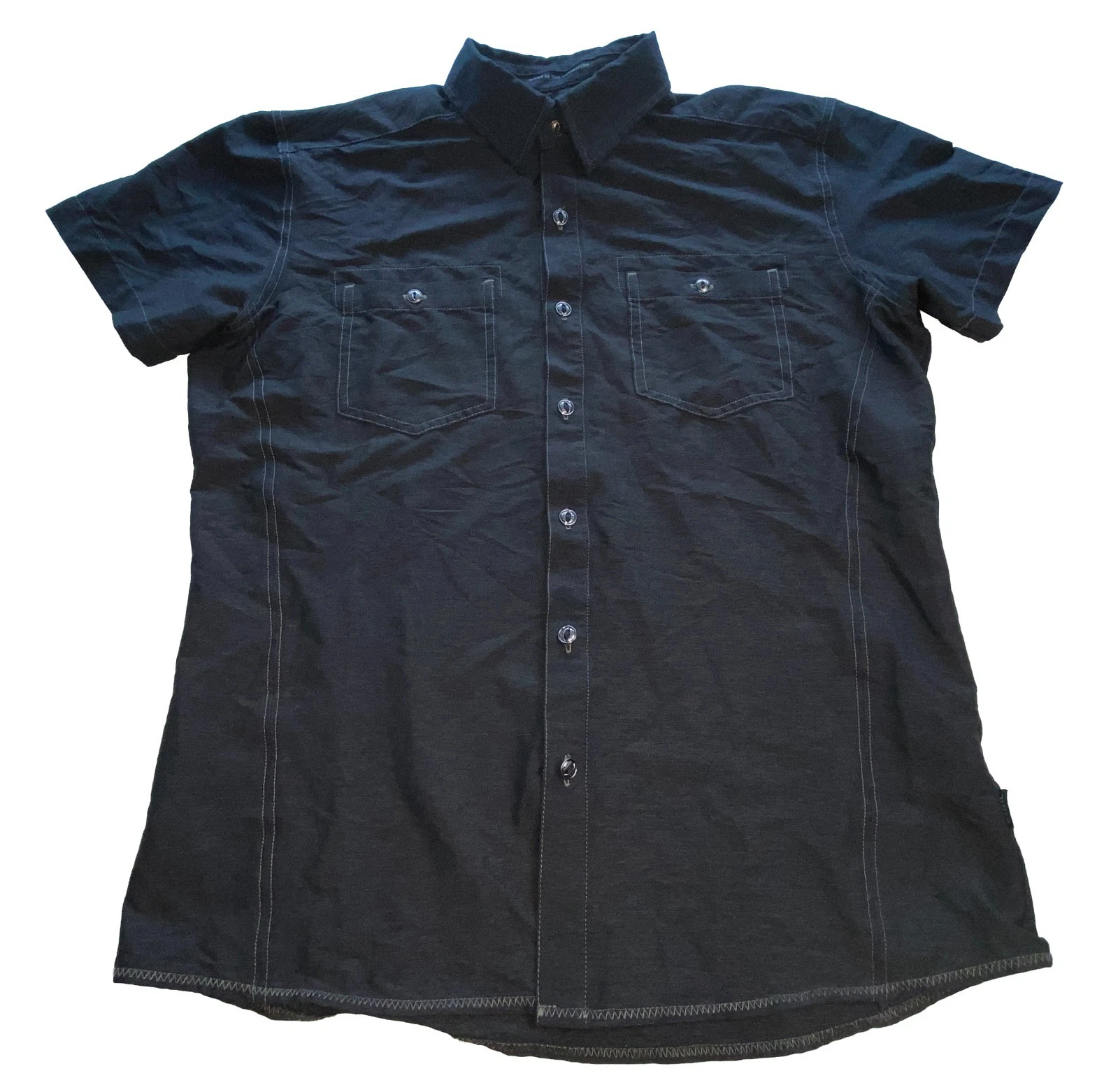 Kuhl Styk Shirt Men's Medium Black Lightweight Tapered Hiking Outdoor 7248