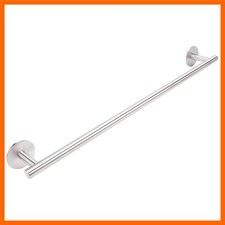 Brushed Nickel 24 Inch Self Adhesive Towel Bar for Bathroom Shower