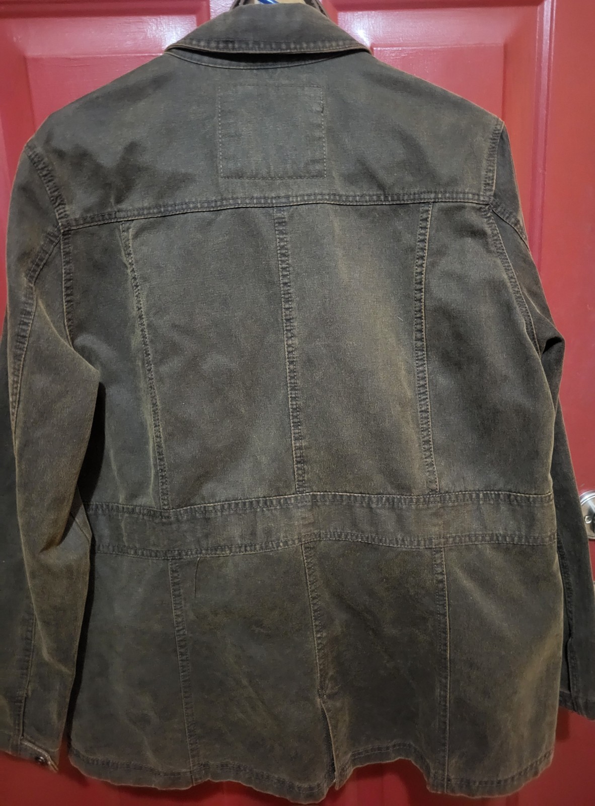 North River Collared Button-Up Jacket Brown Mid-L… - image 2