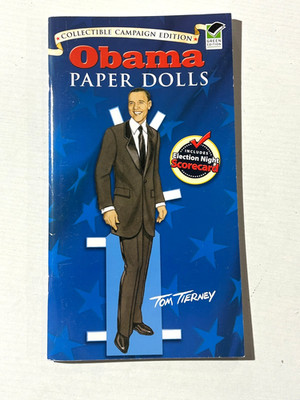 Paper Doll Book UNUSED Obama 2008 Election