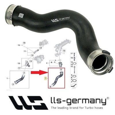 für BMW X5 (F15, F85) xDrive25d Turboschlauch Ladeluftschlauch 11618515639