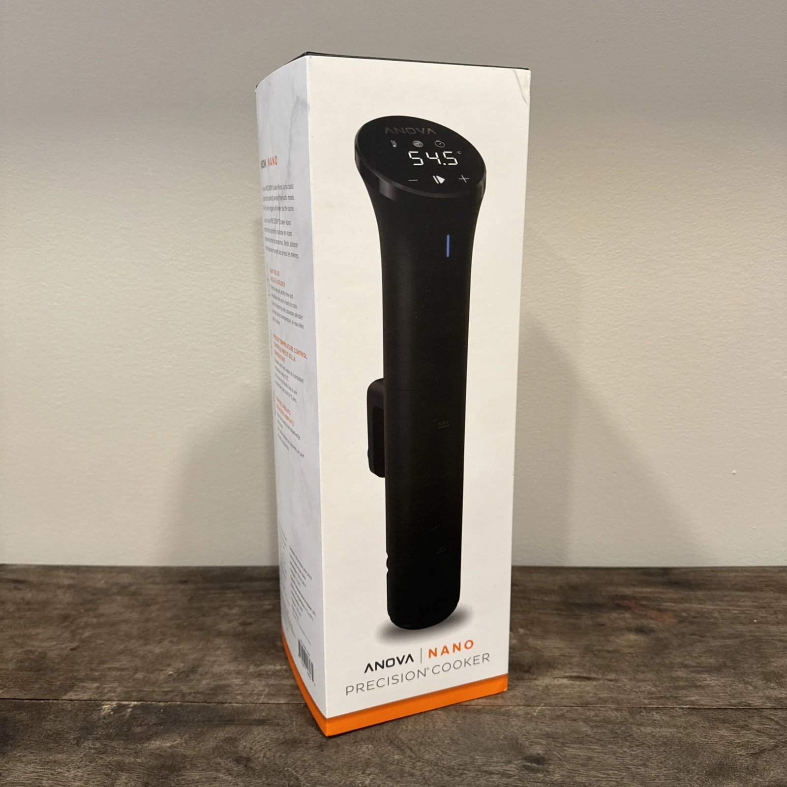 Anova Culinary NANO Sous Vide Bluetooth Precision Cooker BLACK 750W Open Box