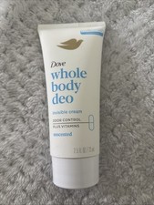 Dove Whole Body Deodorant Invisible Cream, Aluminum-Free, Sensitive, Unscented