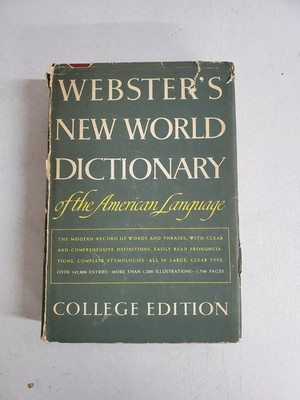 Websters New World Dictionary of the American Language College Edition 1968 w/DJ