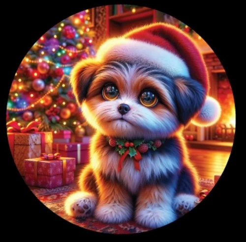 Christmas Advent Hayleybug 1/10th oz Puppy Presence Silver Round
