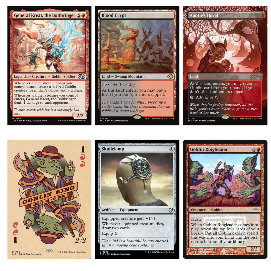 MTG Commander Deck: Wort Boggart Auntie Rakdos Goblins Dragon
