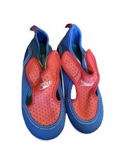 Speedo Hybrid Boys Water Shoes Swim Shoes Size XL 11 12 kids Toddler Blue