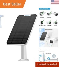 Durable Solar Panel for Eufycam Models - Includes Micro USB Adapter