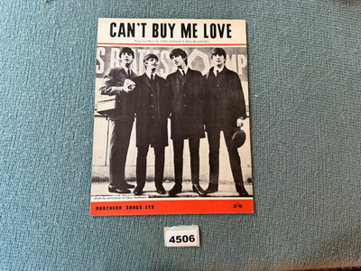 SUPER COLLECTIBLE BEATLES,CANT BUY ME LOVE 1964 ORIGINAL SHEET MUSIC-LEEDS-4516