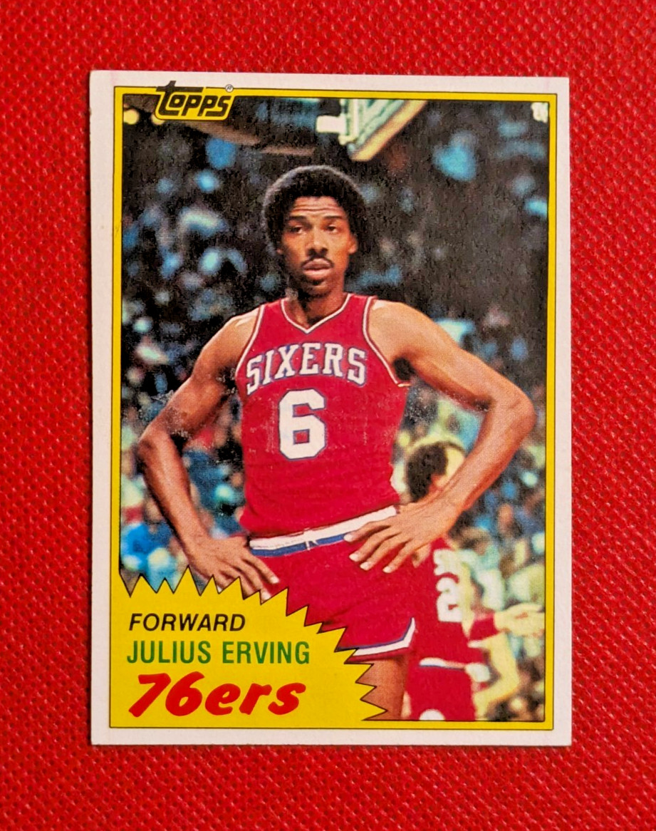 1981-82 Topps JULIUS ERVING #30 - Forward Philadelphia Sixers "DR. J" HOF 