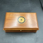 Vtg Reuge Swiss 2908 Music Box Inlaid Wood Case Glass Lid Mechanical Working -EL — photo 2
