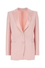 ALEXANDER MCQUEEN Pink Wool Blend Blazer New & Authentic