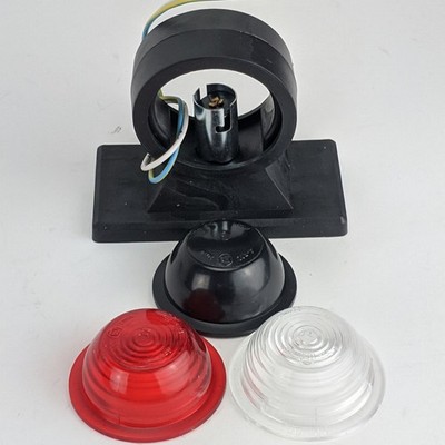 Rot Weiß Heck Seiten Anhänger Pferdebox Umriss Markierungsleuchte 299185 Lampe 017202