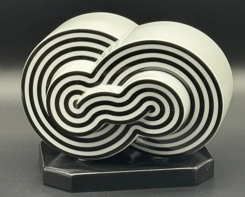 ❗️ ROSENTHAL NATALE SAPONE STUDIO LINE 1972 RARE CLOUD ART OBJECT B/W ❗ - Image 2 of 4