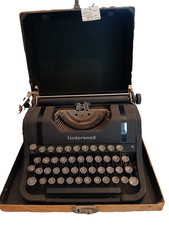 Antique Vintage Underwood Typewriter Universal Portable w/wooden Case/ 1930 thumbnail