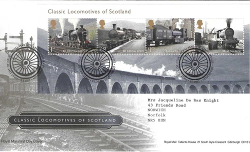 GB Comm/FDC - Classic Locos of Scotland - Edinburgh -  2012 (RM977)