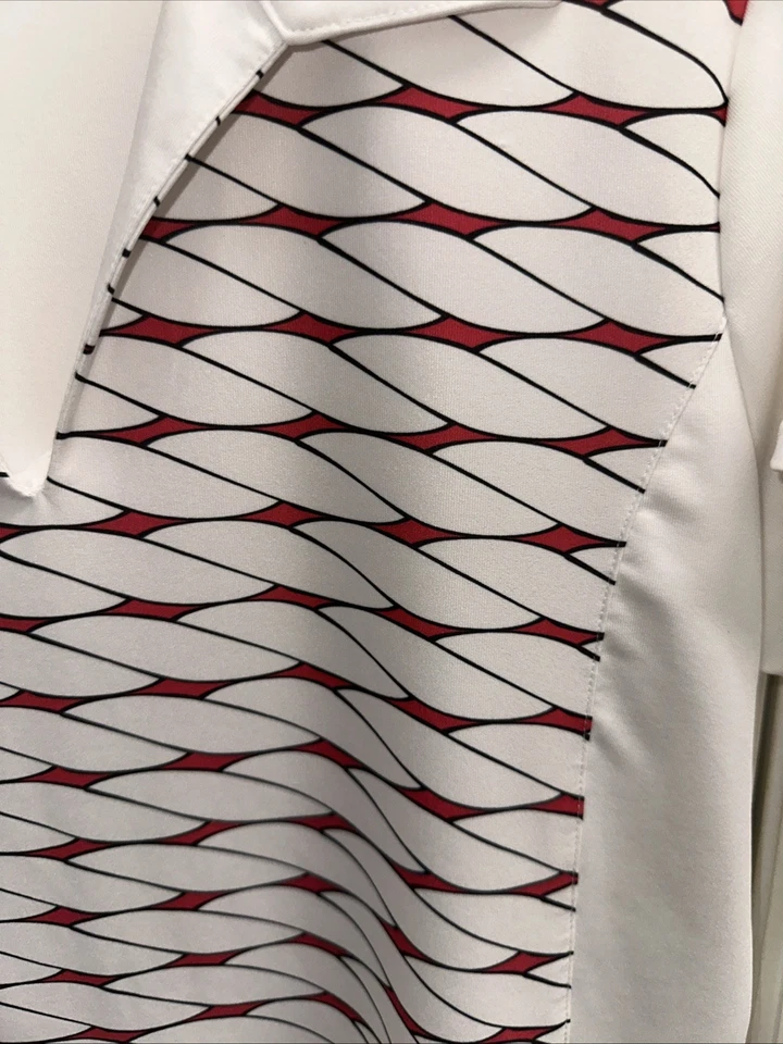 Greg Norman размер большой белый с розовым и черным дизайном - Изображение 2 из 4