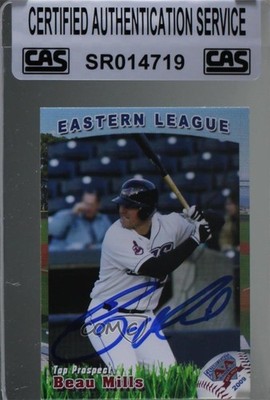 CAS Certified 2009 Grandstand Eastern League Top Prospects Beau Mills Sealed n1u