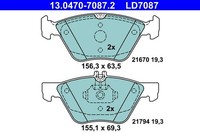 NEU - ATE 13.0470-7087.2 Bremsbelagsatz, Scheibenbremse FüR Chrysler