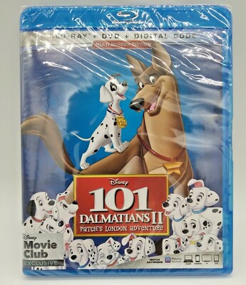 101 Dalmatians II 2 Patch(Blu-ray/DVD & Digital Copy)DMC Exclusive NEW Authentic