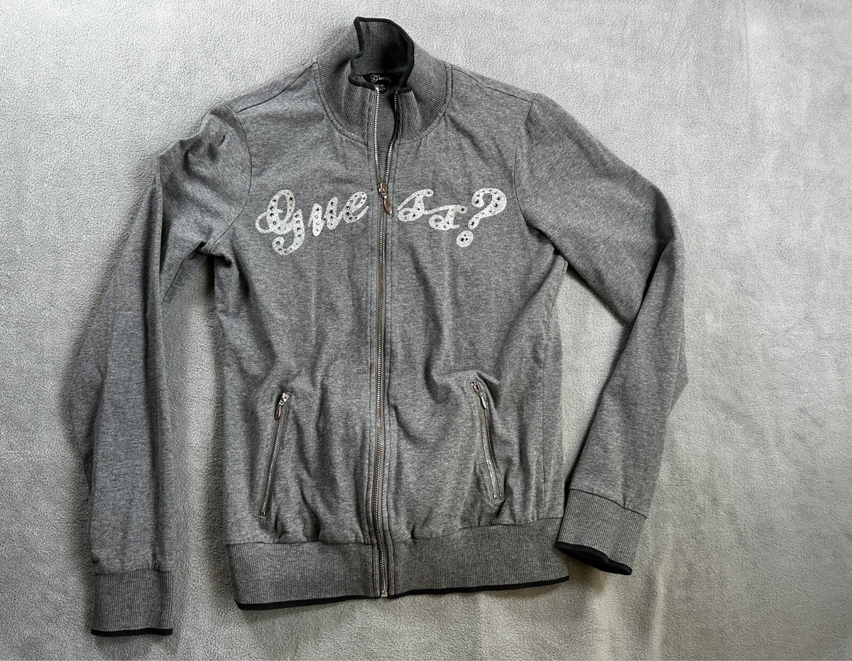 Fleece Jumper Guess Jumper Grey GUESS Women Top L Cardigan GRAY