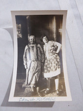 Vintage Black White Photograph 2 Women Taken at Old Faithful 2 3/4 x 2 1/2"