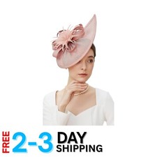 Sophisticated Kentucky Derby Fascinator Hat with Bendable Headband and Clip