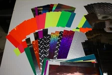 sign sticker ,craft vinyl scrap pack see pics and description