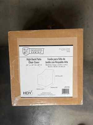 Seasons Sentry High Back Patio Chair Cover 26'' L x 26'' W x 36'' H - New 