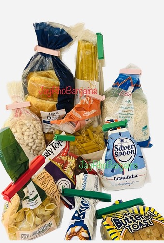 Bolsa de alimentos reutilizable sellador clips bolsa almacenamiento clavija congelador clips de sellado - Imagen 3 de 63
