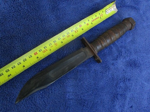 SELTENES ORIGINAL VINTAGE VIETNAM ÄRA 6" KLINGE PILOT`S CAMILLUS MESSER UND SCHEIDE - Bild 12 von 21