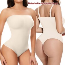 Women Body Shaper Tummy Control Strapless Bodysuit Shaping Tube Top