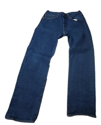Levis 501 xx Mens Dark Wash Button Fly 