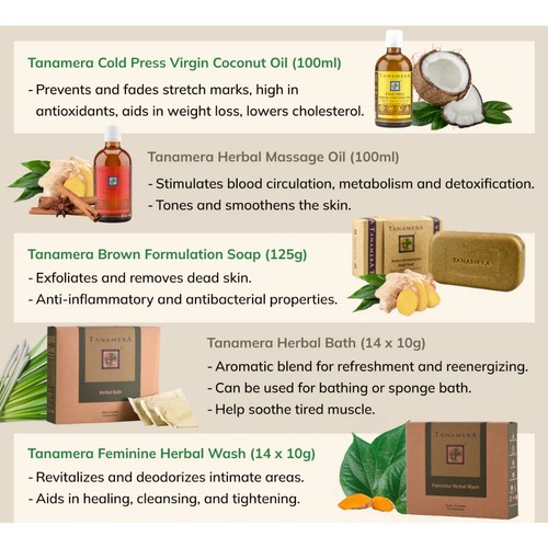 TANAMERA Cuidado Postnatal Premium Set Hierbas de Confinamiento Tradicionales (10 Artículos) - Imagen 5 de 11