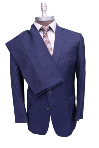 Brooks Brothers Regent Special Vitale Barberis Wool Blue Two Button Suit 42S