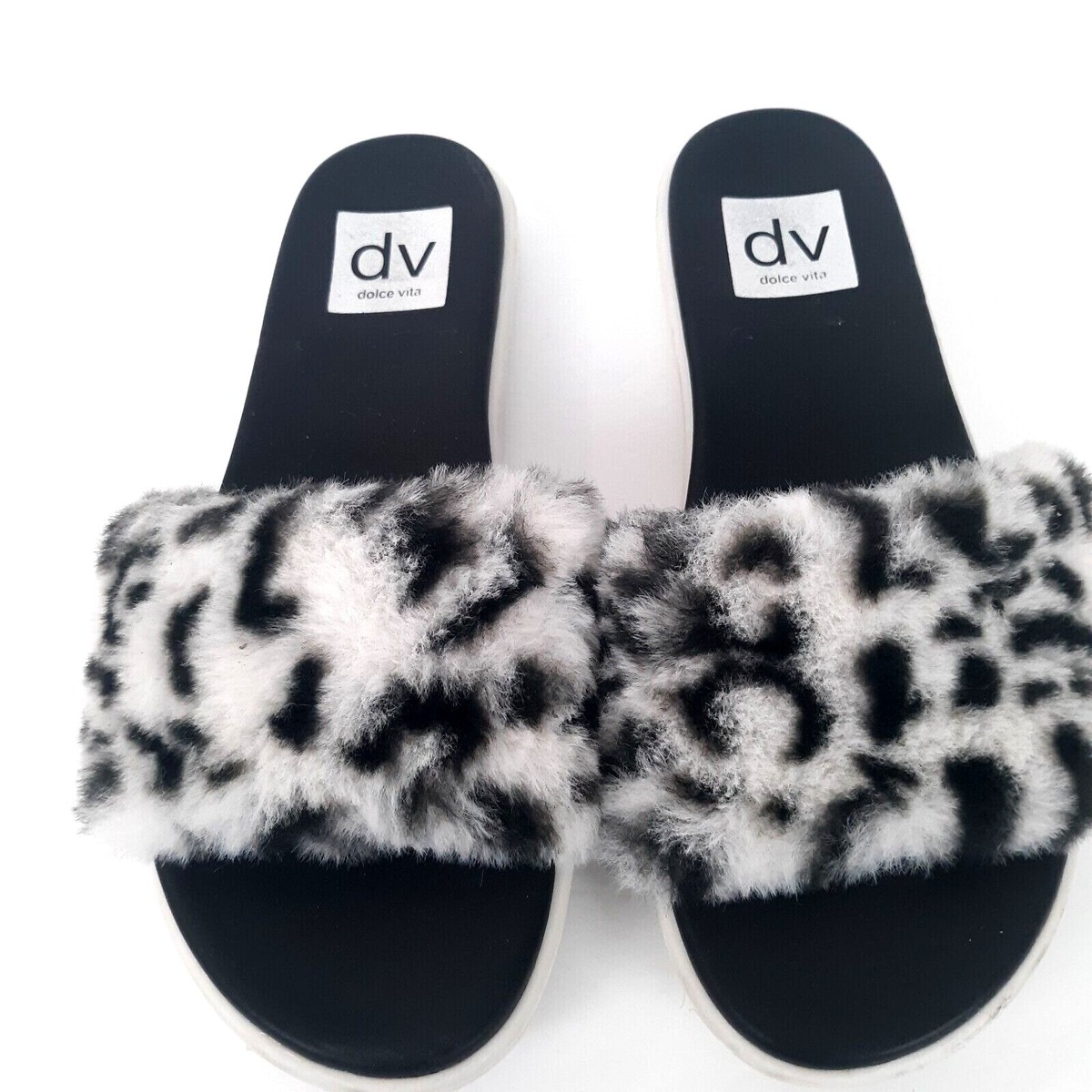 Dolce Vita Fur Slippers Women's Dolce Vita Jamey Plush Platform