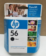 Genuine HP 56 Black Ink Cartridge OEM New Sealed