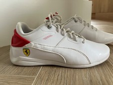 Puma Ferrari Motorsports R-Cat Machina Jr Kids Unisex White Casual Shoes Size 4