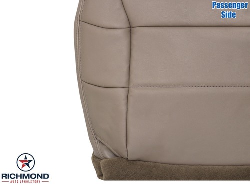 00 01 02 Lincoln Navigator - Cubierta de asiento de cuero genuino inferior lateral del pasajero bronceado - Imagen 8 de 14