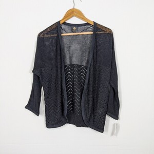 macy's black cardigan womens