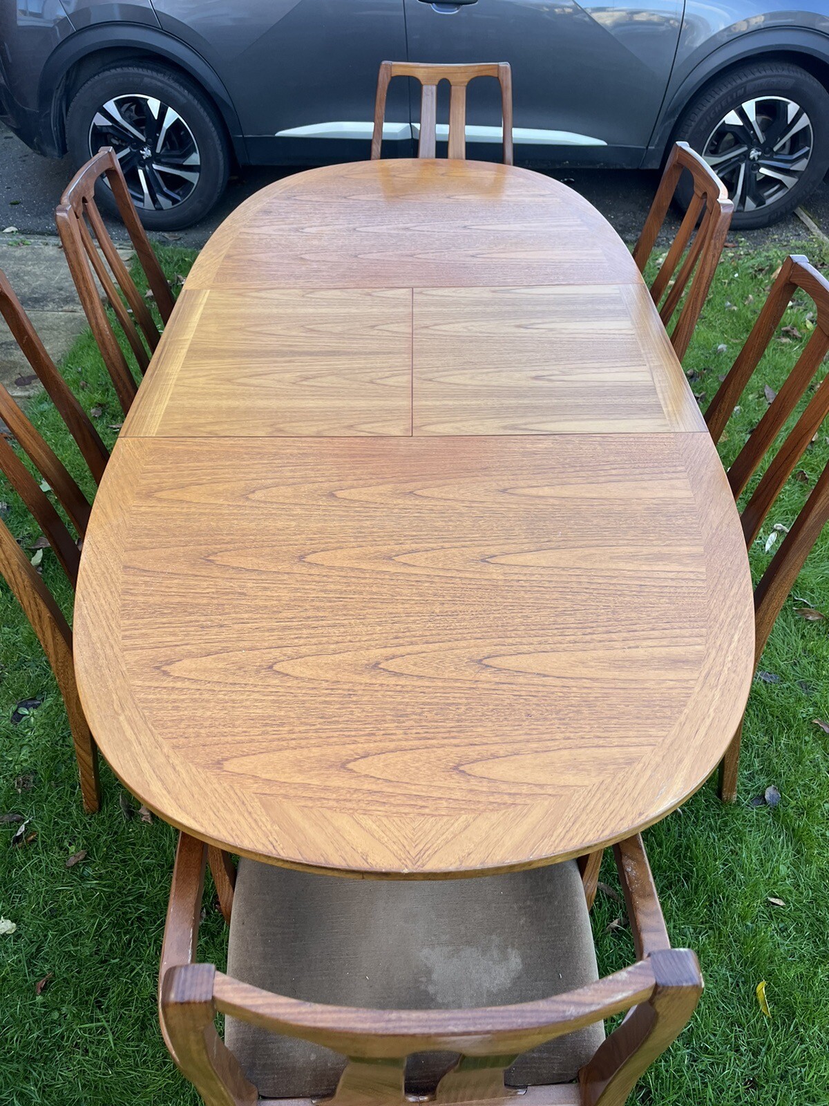 nathan teak dining table chairs eBay